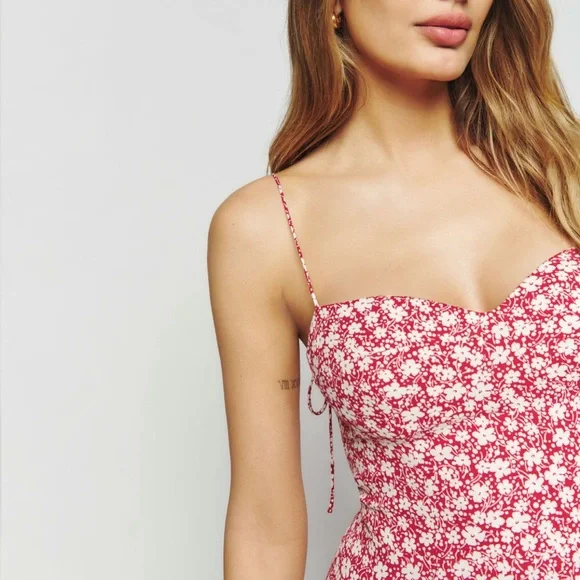 NWT Reformation Saskia Dress Amaro - Picture 5 of 8